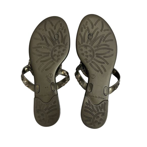 Jack Rogers Brown Georgica Jelly Slide Flip Flop Sandals Womens 7 - Picture 4 of 8